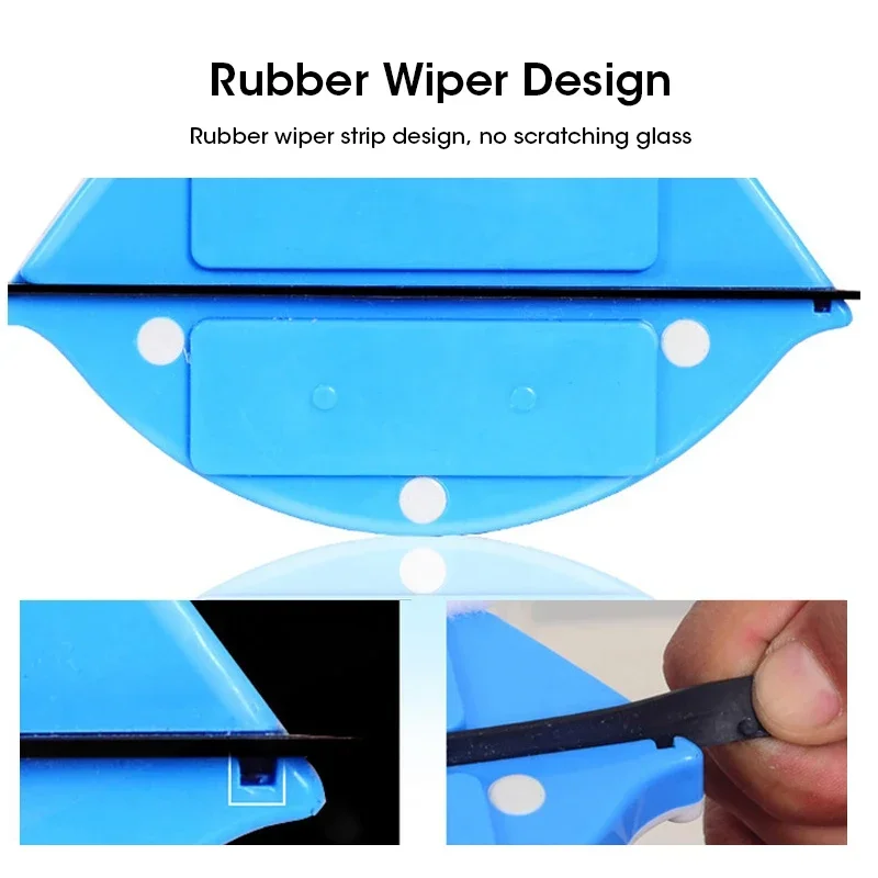 Magnetic Window Cleaner แปรงทําความสะอาดหน้าต่างในครัวเรือน High-rise Glass ระบายน้ําอัตโนมัติ Wiper เครื่องมือทําความสะอาดหน้าต่างกระจก