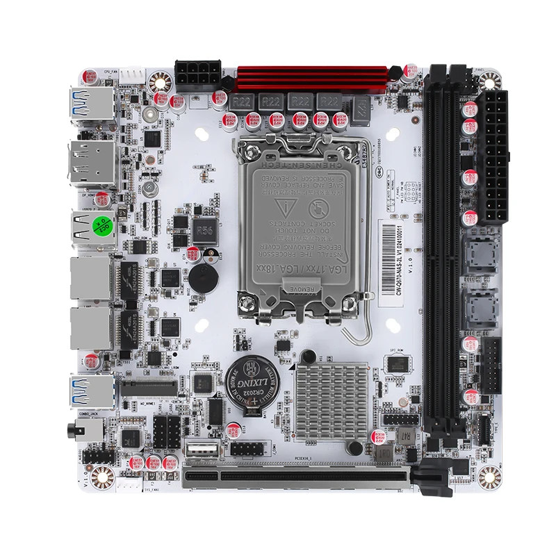 Q670 8-Bay NAS Mini-ITX Motherboard LGA1700(Support 12th/13th/14th Gen Desktop Processor), 8* SATA3.0, i226-LM 2.5G vPro NIC
