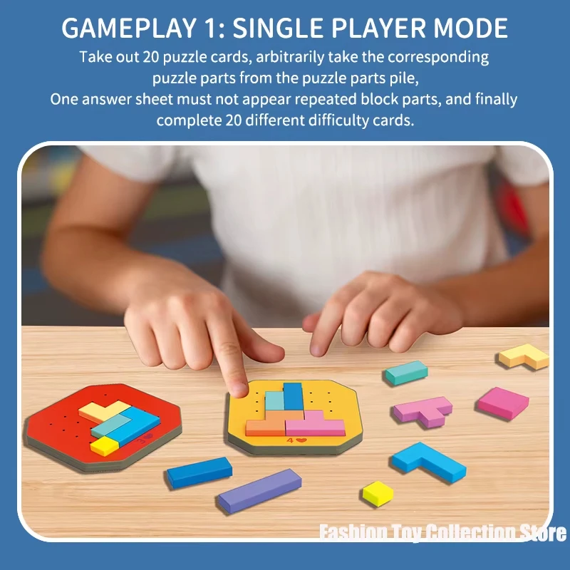 128Pcs Shape Matching Board Game-Interactive Parent-Youngsters Logic Training Toy,Ideal for Christmas and Birthday Gifts