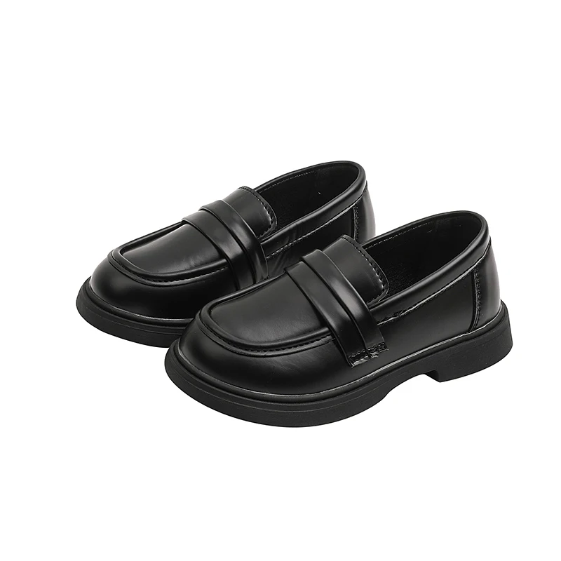 Mädchen Slipper Round-Toe Kinder Mode Prinzessin Lederschuhe für Party Hochzeit Jungen Kinder Uniform Schul schuhe weich alle passen