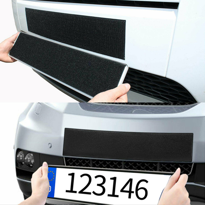 2 ชิ้น/เซ็ตกาวใบอนุญาตผู้ถือแผ่น Frameless สีดํา Weather-proof จํานวนผู้ถือแผ่นสําหรับรถยนต์/รถยนต์/SUV อุปกรณ์เสริม