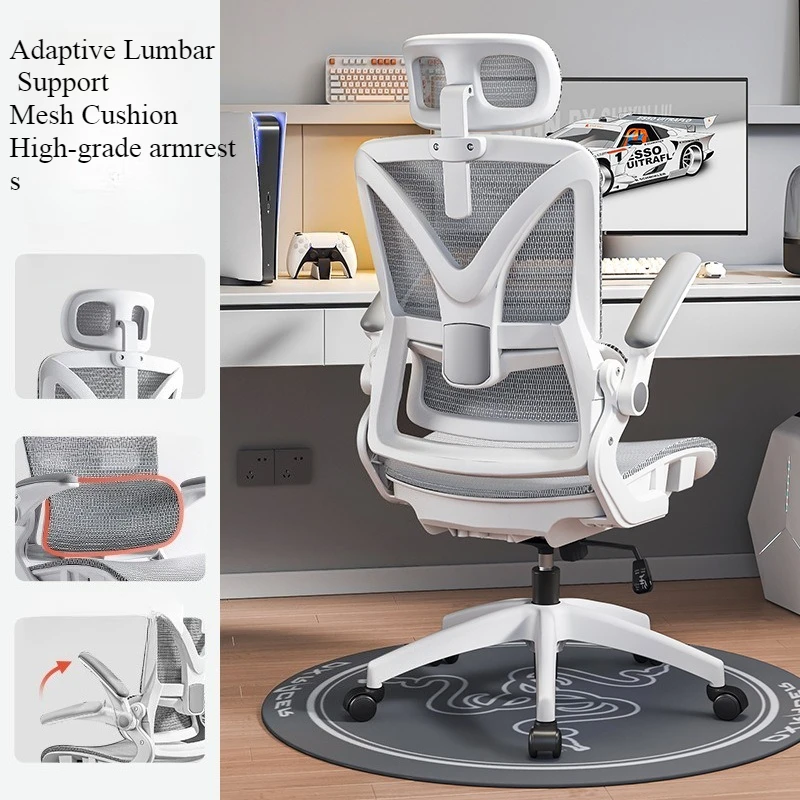 Ergonomic Gaming Chair 3D Lumbar Support Racing Swivel Adjustable Breathable Mesh High Density Sponge Seat Silla De Escritorio