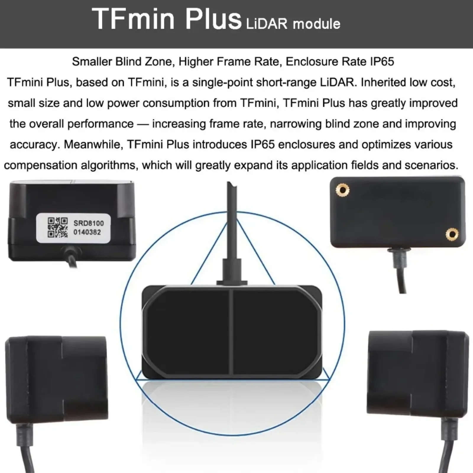 Benewake tfmini-s/tfmini PLUS เซ็นเซอร์ค้นหาระยะทาง LIDAR I2C โมดูลช่วงไมโครจุดเดียวสำหรับ Arduino pixhawk