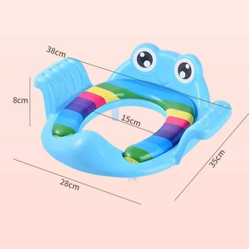 Bebê criança potty ajustável toalete trainer assento passo fezes escada cadeira de treinamento confortável dos desenhos animados bonito assento do toalete