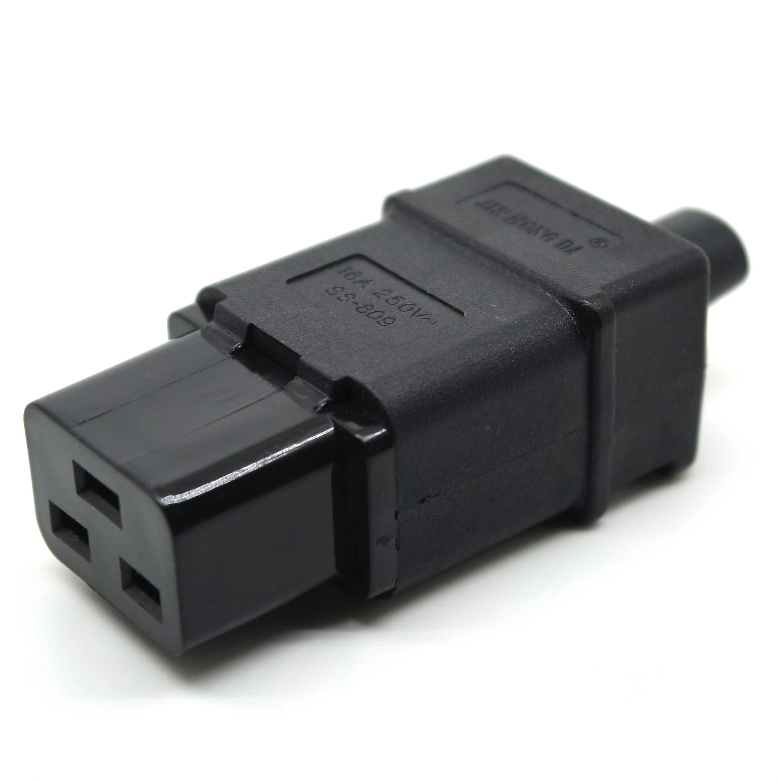 Enchufe PDU/UPS estándar IEC320 C19 C20 16A 250V CA Cable de alimentación eléctrica conector enchufe extraíble adaptador de enchufe macho hembra