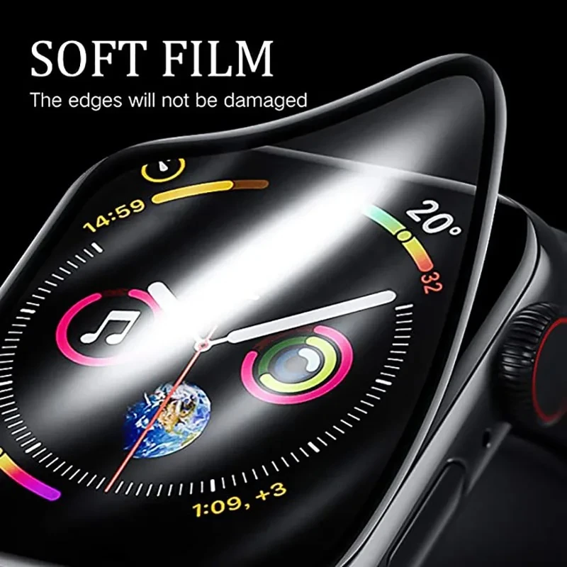 5 個のセラミックフィルム Apple Watch 9 8 7 6 SE 5 45 ミリメートル 41 ミリメートル 42 ミリメートル 44 ミリメートル 40 ミリメートル 38 ミリメートルスクリーンプロテクター IWatch ウルトラ 49 ミリメートルガラスではありません