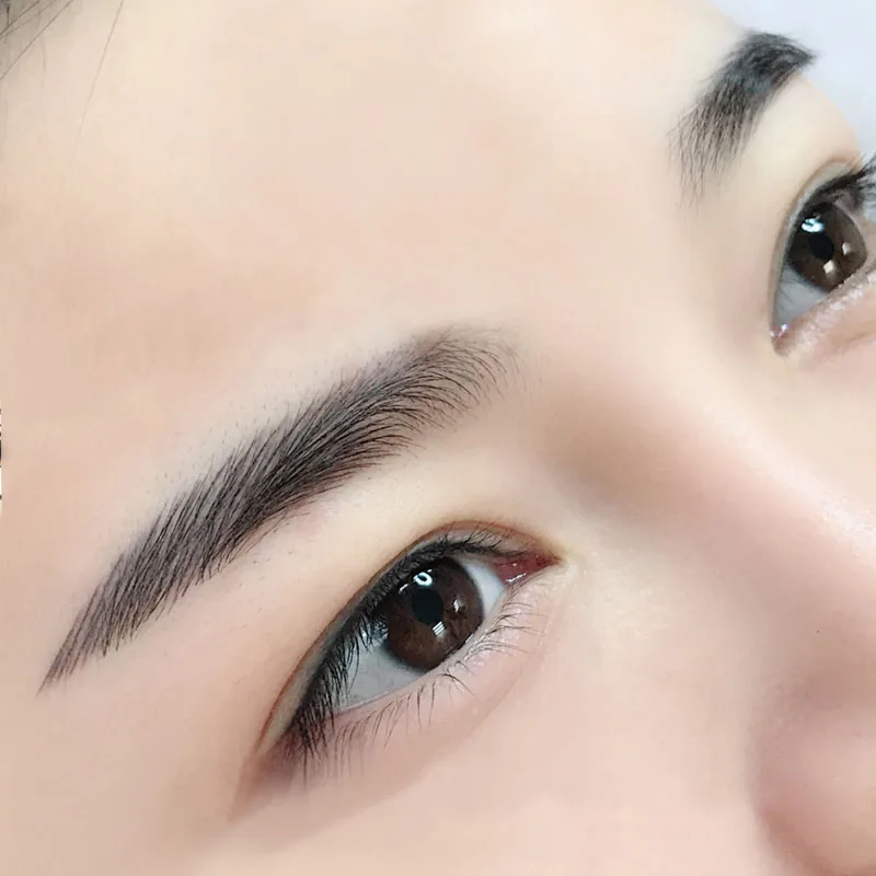 50 stücke Microblading 0,18mm Tebori Klingen Nadeln Tattoo nadeln Permanent Make-Up Nadel 7 9 12 14 17 21 Manuelle augenbraue Klingen