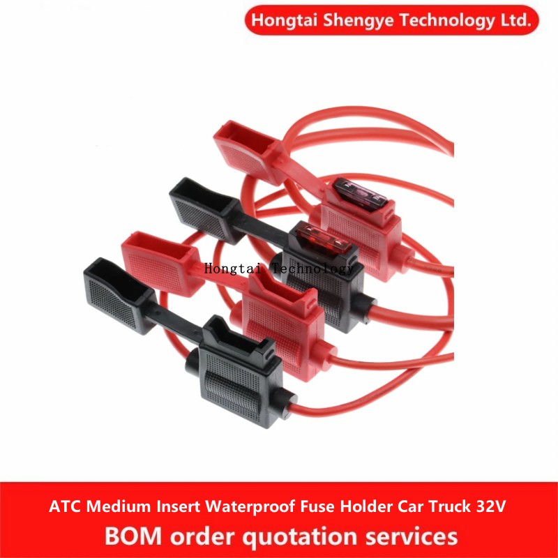 Portafusibles impermeable de inserción media ATC para camión de coche 32V 18/16/14/12/10AWG inserto de fusible estándar 5A 10A 15A 20A 30A