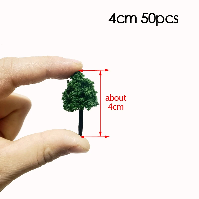 40 Chiếc Mẫu Cây Bóng Cây Bụi Thấp Cây Đa Quy Mô Cát Bàn Chất Liệu Hoang Dã/Xanh Đô Thị phong Cảnh Trang Trí Chiếc Lược Ngà