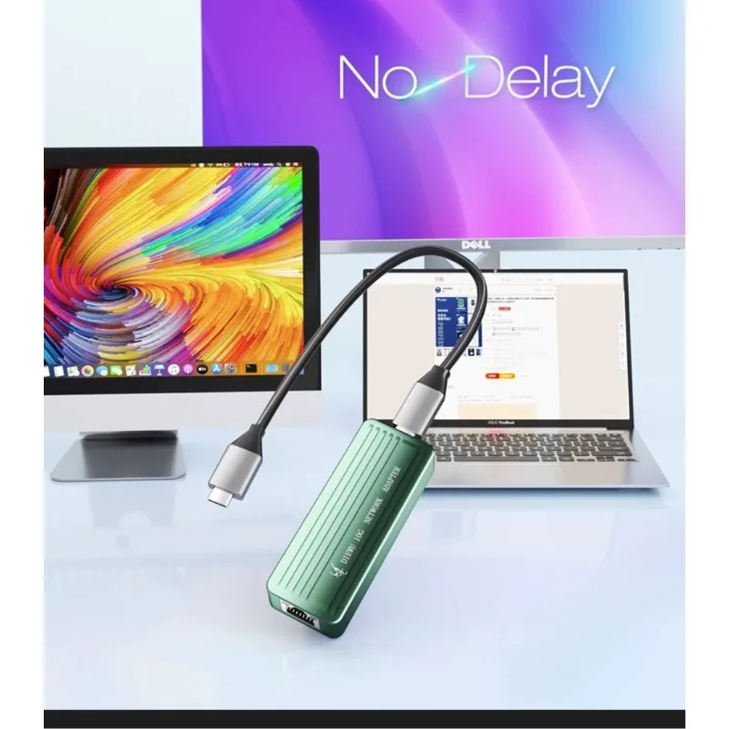 Тип C 10-гигабитный Ethernet-адаптер Realtek/RTL8159 Поддержка Windows 11 10GbE USB-C Ethernet-адаптер USB3.2