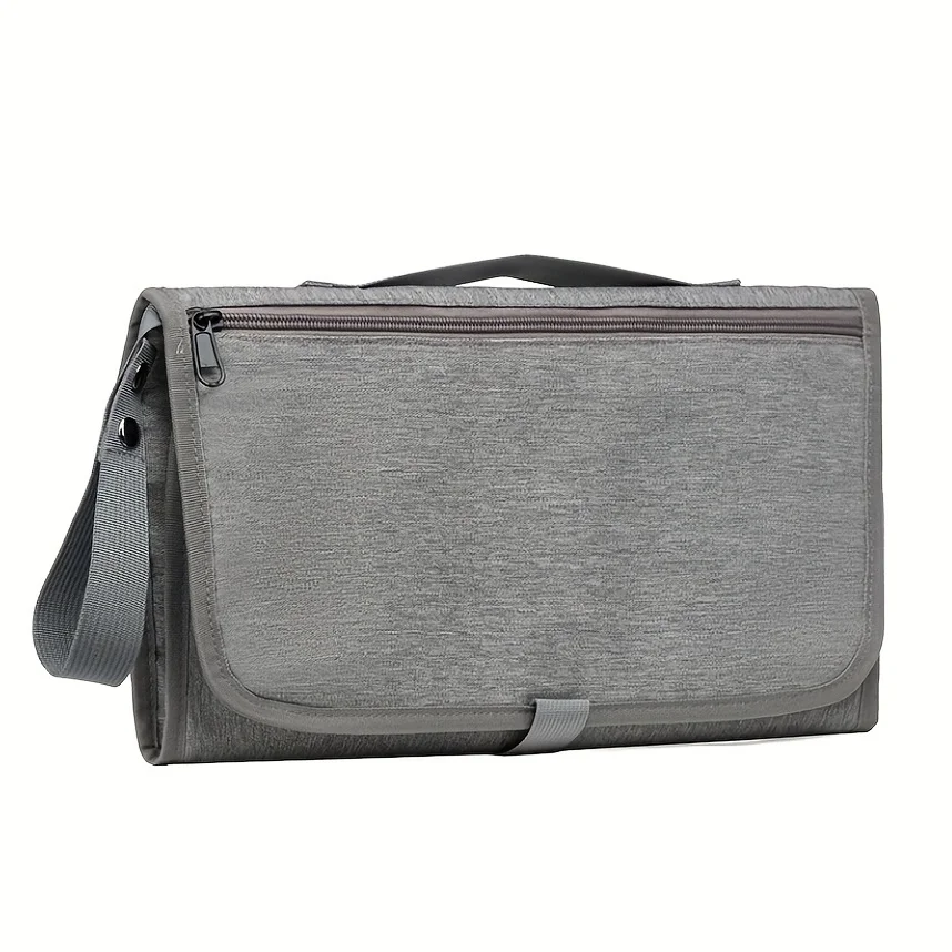 Almofada portátil para troca de fraldas: kit de estação de viagem à prova d'água com bolsos - presente perfeito para chá de bebê