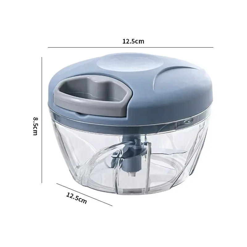 수동 고기 다지기 마늘 다지기 회전 마늘 프레스, 야채 양파 커터, 주방 요리 액세서리, 500 ml, 900ml