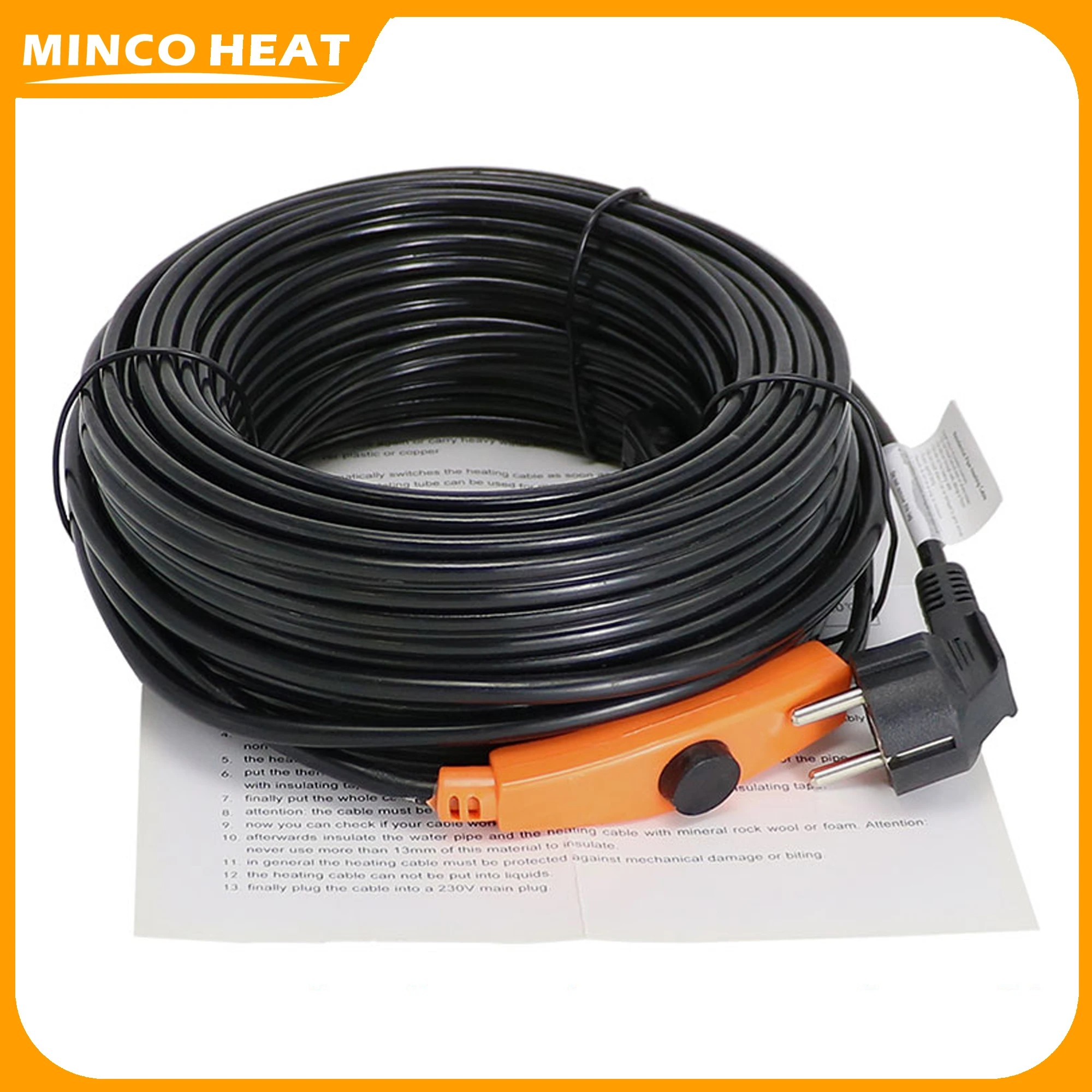 Minco ความร้อน Self-regulating Anti-freeze ท่อความร้อนท่อ Frost Protection 220v สายทําความร้อนมินิอัจฉริยะ controller