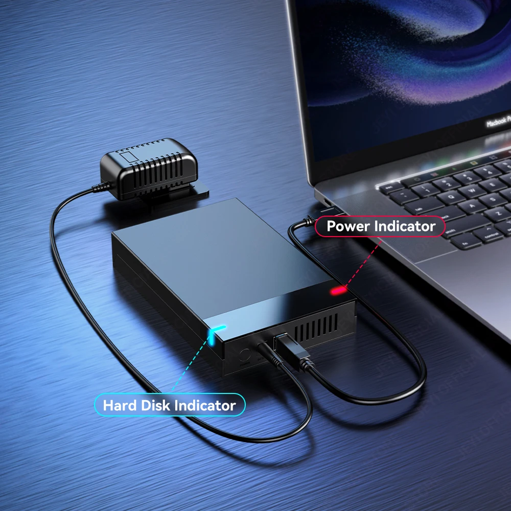 Tool-less 2.5/3.5''（5Gbps）SATA HDD Case Enclosure Converter featuring Smart Auto Sleep,USB3.0 transfer rate for SATA SSDs