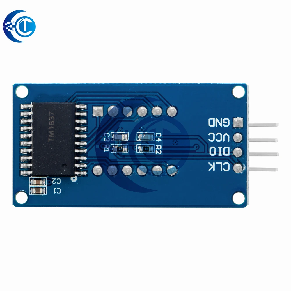 Módulo de pantalla LED digital TM1637 de 4 bits para Arduino: tubo de ánodo rojo de 7 segmentos de 0,36 pulgadas con paquete de cuatro tarjetas de controlador de serie