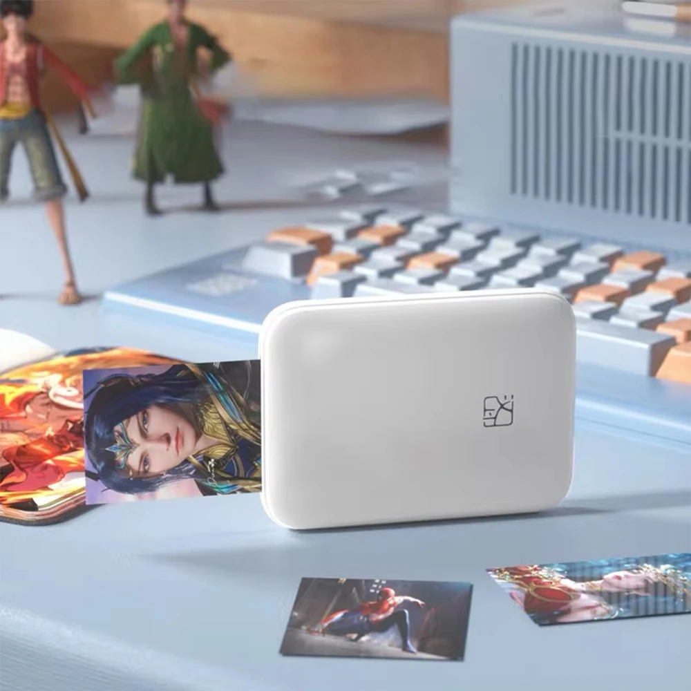 HPRT MT53 เครื่องพิมพ์ภาพสี 313PDI Mini แบบพกพาเครื่องพิมพ์ 2x3 นิ้ว Self-กาวรูปภาพกระดาษ Maker ความร้อนภาพเครื่องพิมพ์