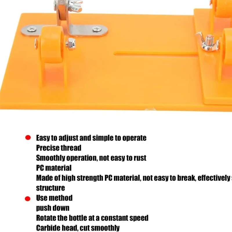 Universal Glass Bottle Cutter Adjustable Glass Wine Bottle Cutter DIY Wine Bottle Crafts Hand Tools Glass Cutting Tool