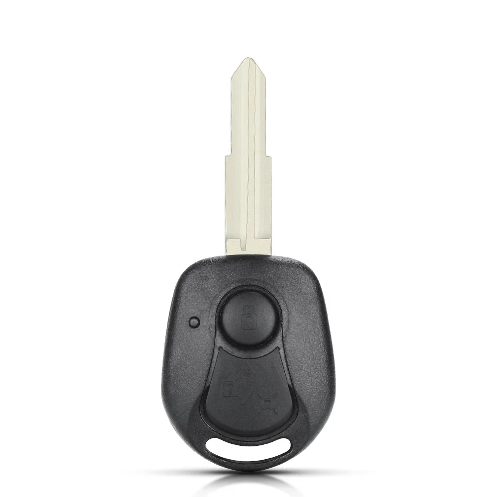 KEYYOU 2 ボタンリモートキーシェルケース双竜レクストン RX7 ノーカットブレードキー FOB カバーケース交換