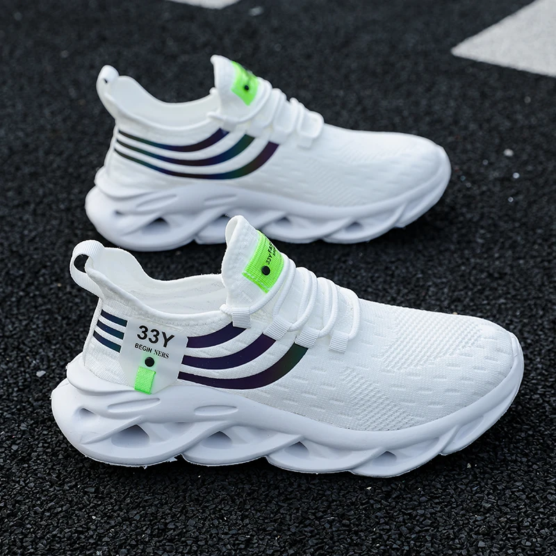 Zapatos informales para mujer, zapatillas deportivas de malla transpirables a la moda para caminar, zapatillas de deporte para mujer 20224, zapatos vulcanizados para gimnasio, calzado femenino