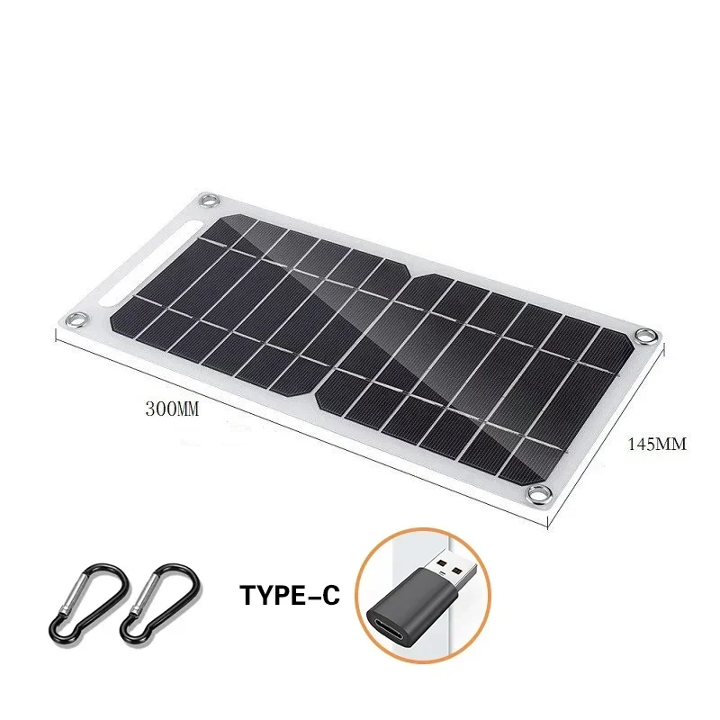 แผงโซลาร์เซลล์ 35W พร้อม USB กันน้ํากลางแจ้งเดินป่าและตั้งแคมป์แบตเตอรี่แบบพกพาโทรศัพท์มือถือชาร์จธนาคารแผงชาร์จ 6.8V