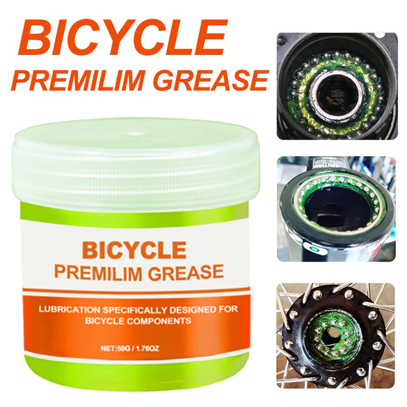 50/100g huile lubrifiante pour vélo effet roulement graisse moyeu lubrifiants éléments lipides pour vélos de route de montagne