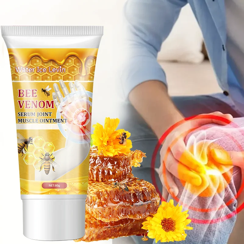 蜂毒関節クリーム - 低刺激性、鎮静、保湿ローション（ハチミツとコラーゲン配合）、あらゆる肌タイプに適したフレッシュな香り