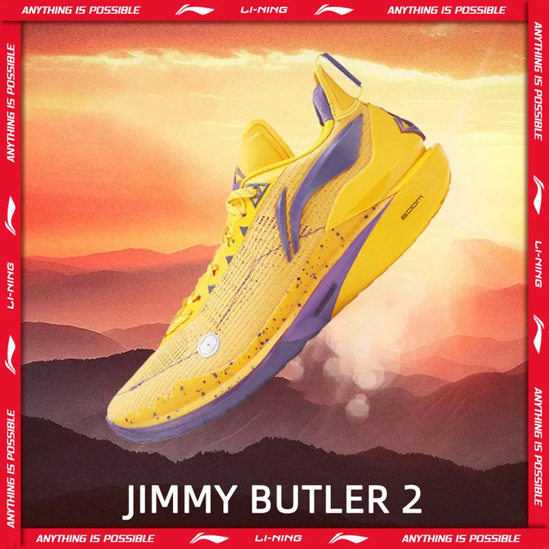 Li-Ning Männer JIMMY BUTLER 2 Professionelle Basketballschuhe Dämpfung Langlebiges Futter Atmungsaktive Sportschuhe Turnschuhe ABAT081