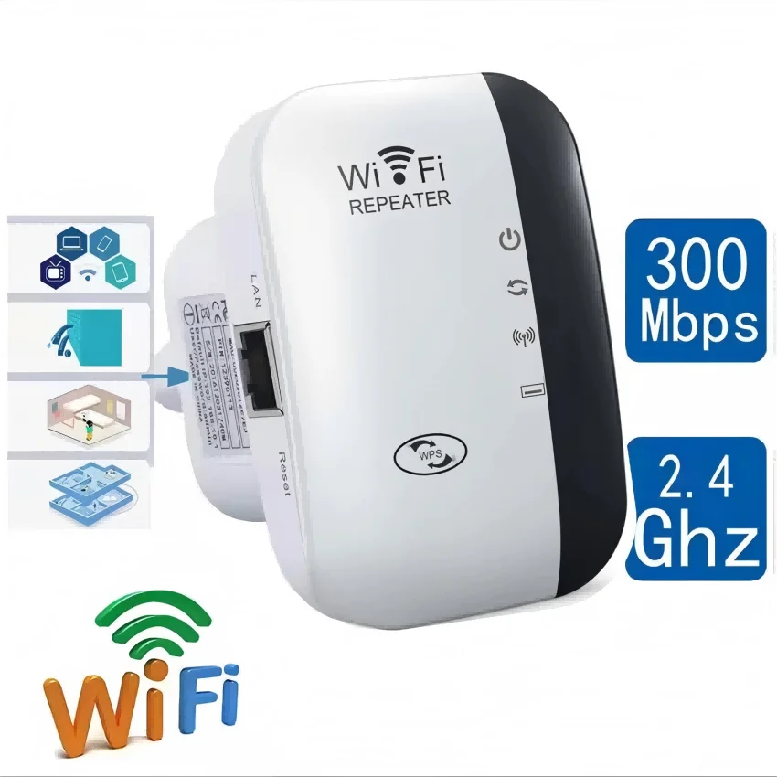 300 m Wifi Repeater US EU Stecker Signal Verstärker Erweiterte Netzwerk Enhancer Hause Router Durch Die Wand Schlafzimmer Empfangen Bewegen