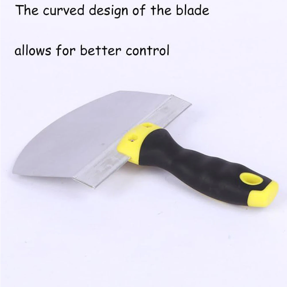 สแตนเลส Putty Knife Scraper สีบรรจุไม้พายจิตรกรเครื่องมือสีฟีดบรรจุ Scraper Spackle มีดสําหรับปูนปลาสเตอร์