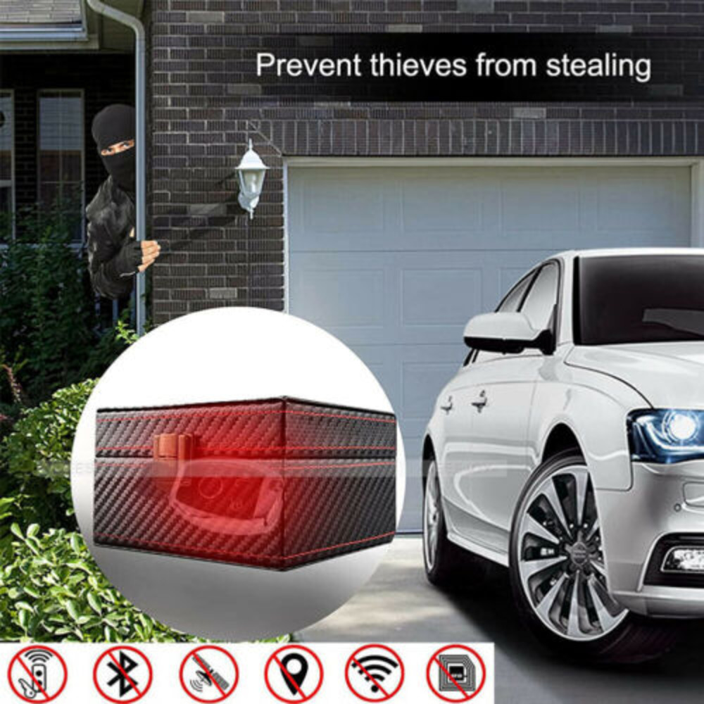 Car Key Signal Blocker Keyless Faraday Box Anti-Theft Safety Blocking Pouch