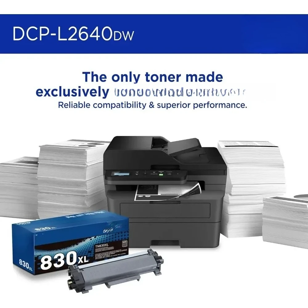 DCP-L2640DW Wireless Compact Monochrome Multi-Function Laser Printer with Copy and Scan, Duplex, Mobile