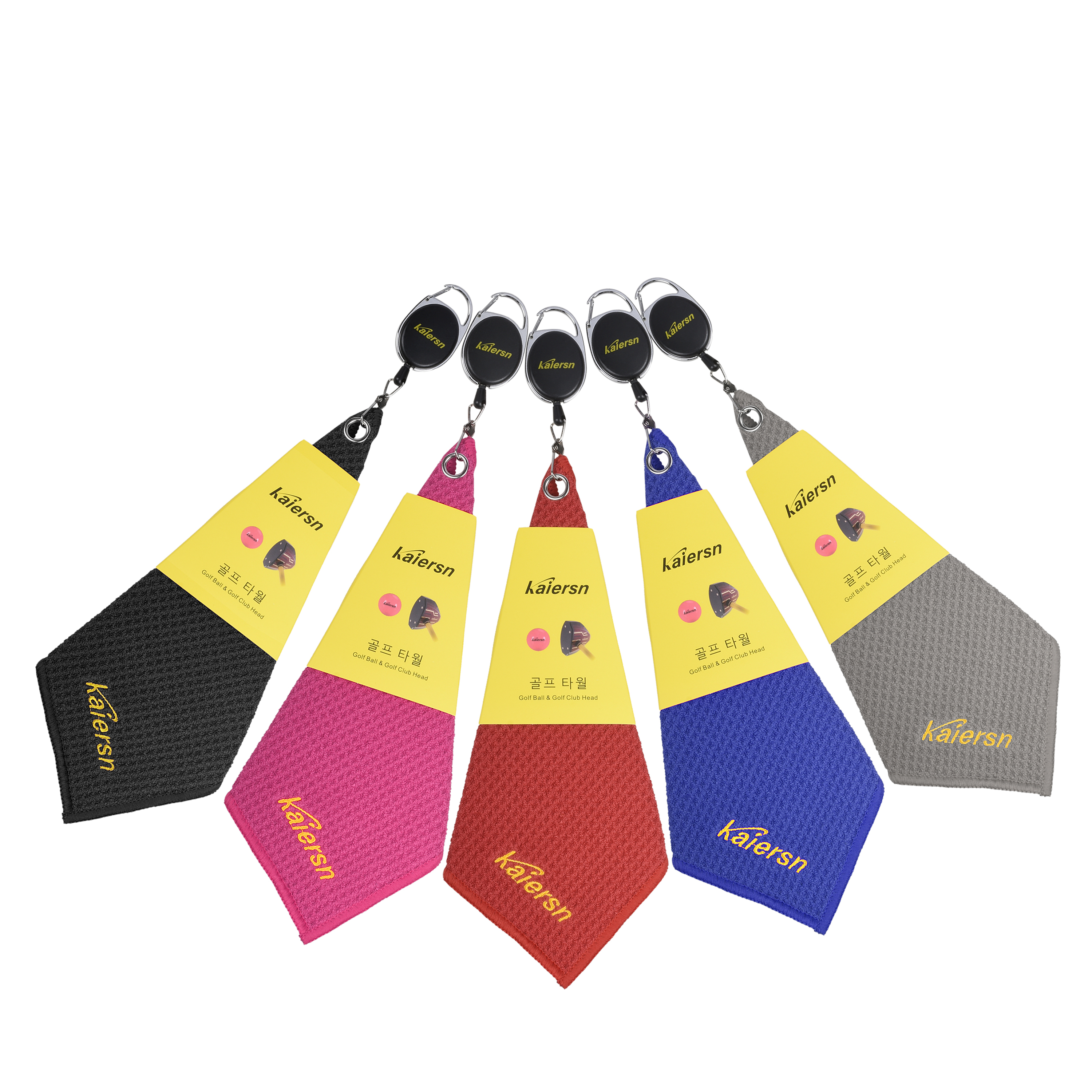 Kaiersn Park Golf Towel 20*20 ซม. มินิไมโครไฟเบอร์ผ้าขนหนูทําความสะอาดกอล์ฟ