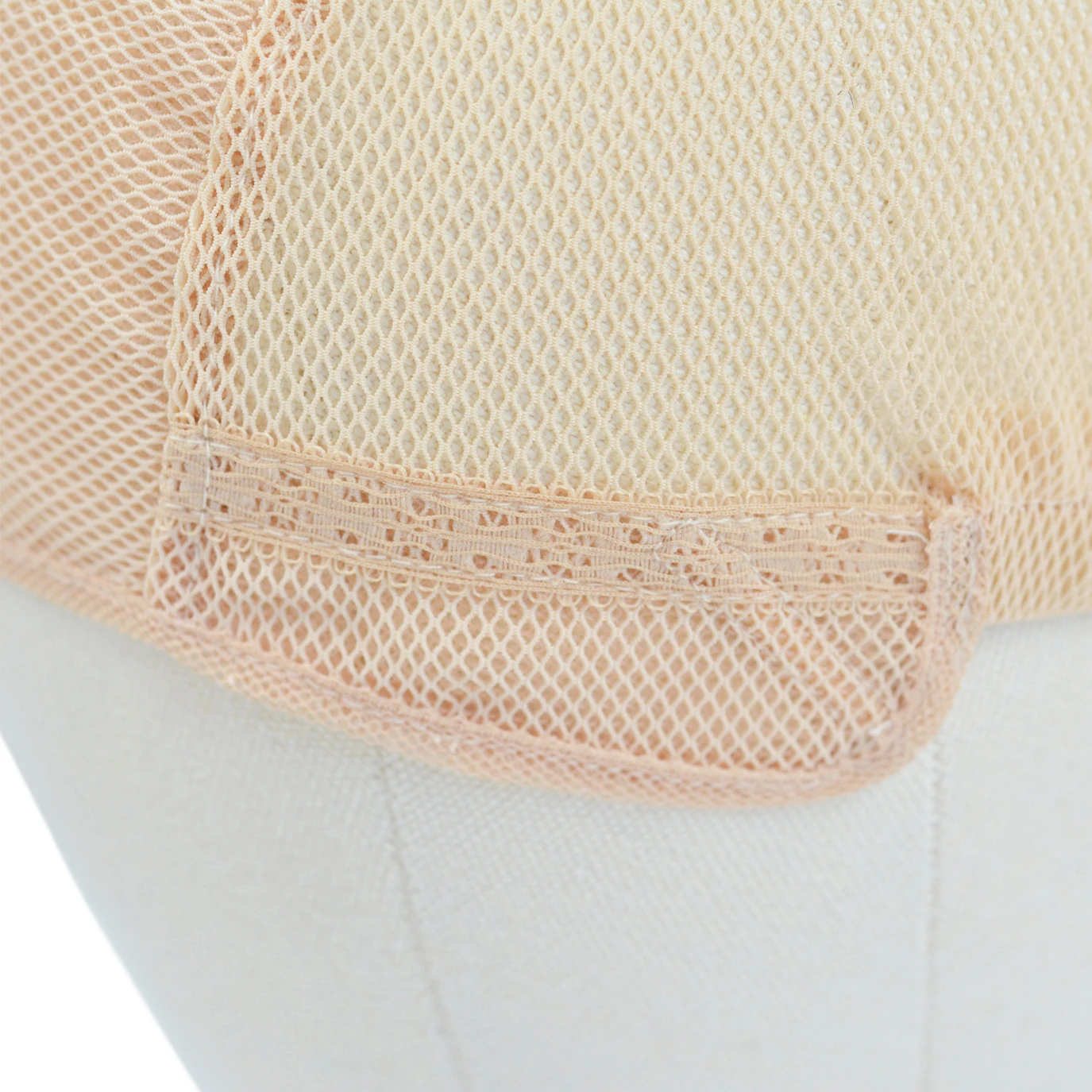 Gorros de peluca de encaje doble frontal, redecillas elásticas, gorros tejidos de malla M/L con correas ajustables para hacer pelucas, 1 ud.