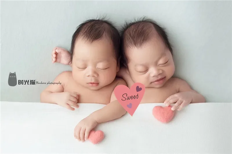Sơ Sinh Đạo Cụ Chụp Ảnh Trái Tim Len Tự Làm Đạo Cụ Chụp Ảnh Phụ Kiện Chụp Ảnh Bé Phòng Thu Cảm Thấy Trái Tim 5 Cái/bộ