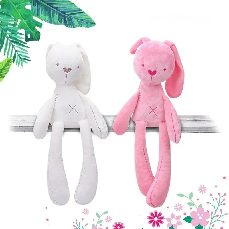 25CM Cute Rabbit Doll Baby Soft Plush Toys For Children Appease Sleeping Crib Stuffed Animal Baby Toys For Infants Birthday Gift