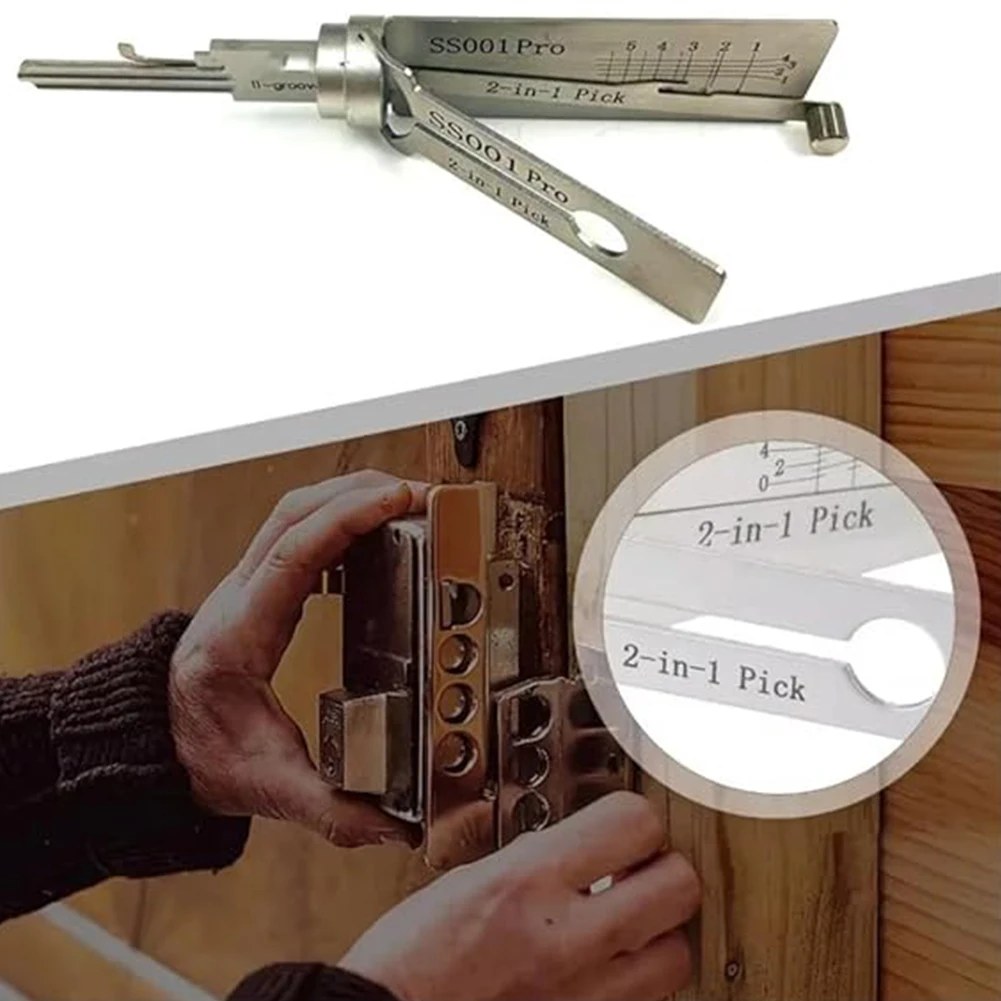 SS001 Key ถอดรหัสตะขอเครื่องมือรถกระบะเครื่องมือสแตนเลสเครื่องมือความแม่นยํา O-ring Pickup Kit การบํารุงรักษาชุดซ่อม ﻿
