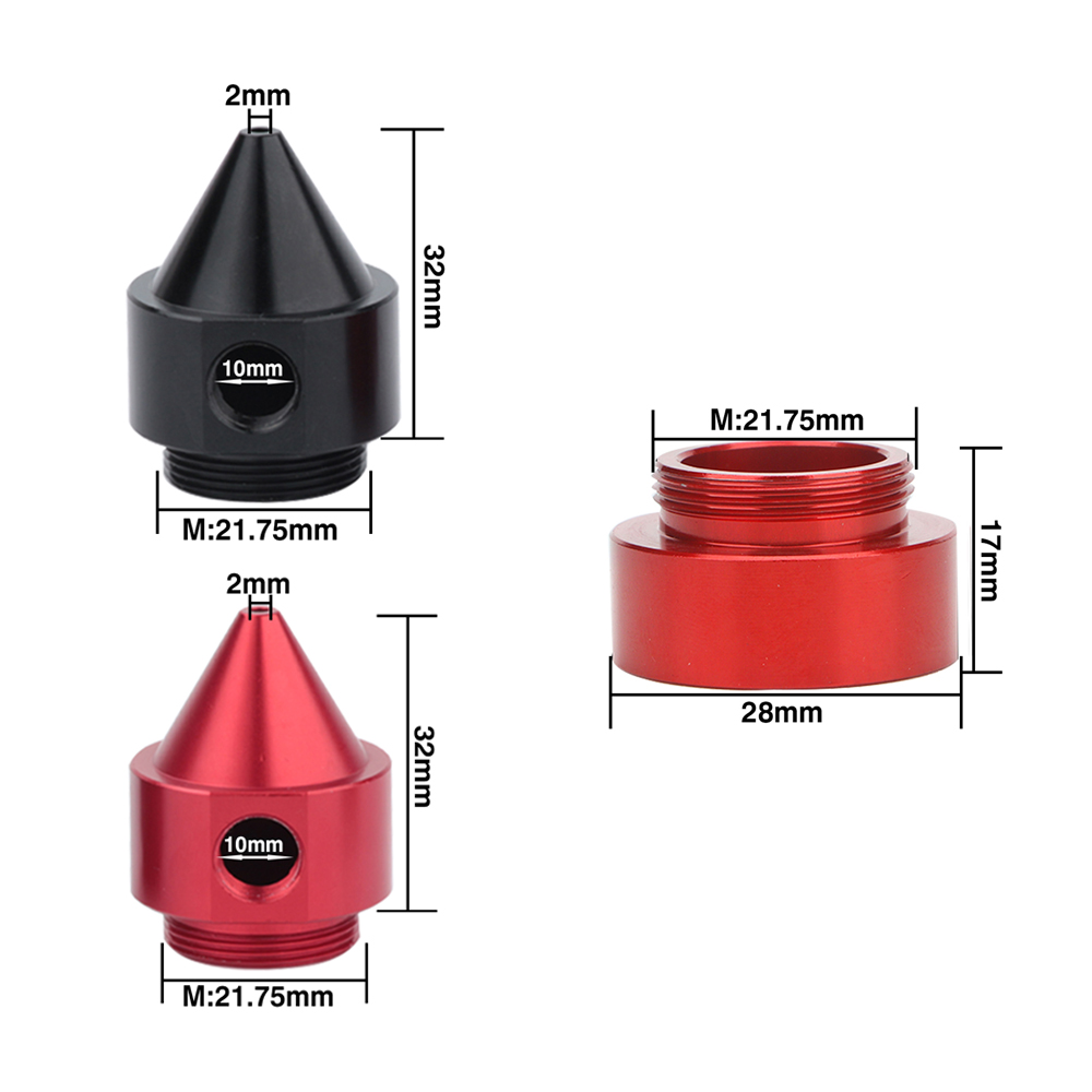 CO2-Laserkopf-Linsenrohr, Außendurchmesser 25 mm, Luftdüse, Durchmesser 20 FL, 38,1/50,8/63,5/101,6 mm, für CO2-Lasergravurmaschine