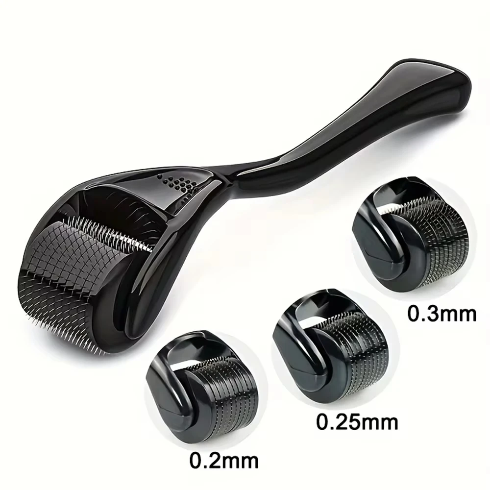 Luxury Black DRS 540 Derma Roller Micro Needle Mesotherapy 540 Microneedling Face Roller Skin Care Hair Growth Skin Care Tool