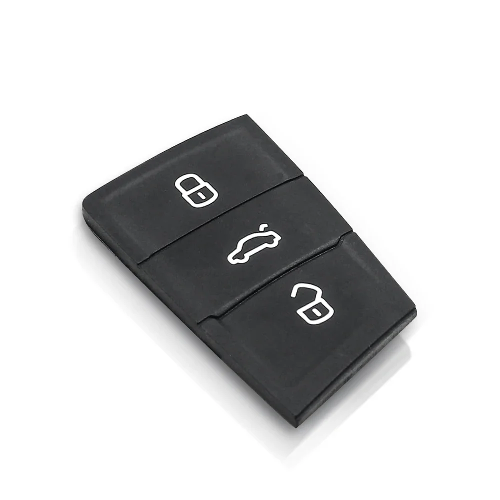 KEYYOU 3 ボタンゴムリモート車のキーパッドフォルクスワーゲン VW ゴルフ 7 4 5 Mk4 6 シュコダオクタヴィアセアト · レオンイビサアルテアキーフォブ