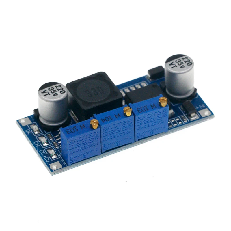 Módulo de fuente de alimentación LM2596 DC-DC CC CV, controlador LED, cargador de batería, ajustable LM2596S, voltaje de corriente constante
