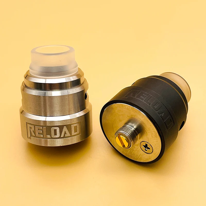DSX Reload S RDA Atomizador 24 mm Tanque de vapeo reconstruible de bobina única con PIN Squonk BF para 510 Vape BOX Mod