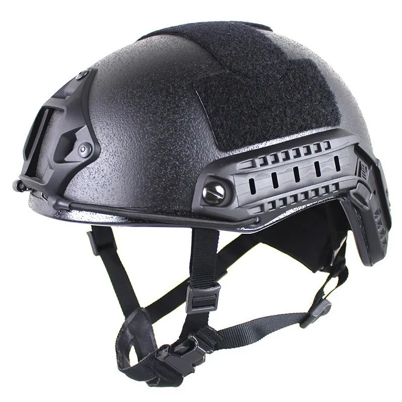 Casque anti-émeute FAST MICH2000 amélioré avec un nouveau matériau en fibre de verre, pistolet à air comprimé CS, équipement de protection spécial pour l'équitation de police