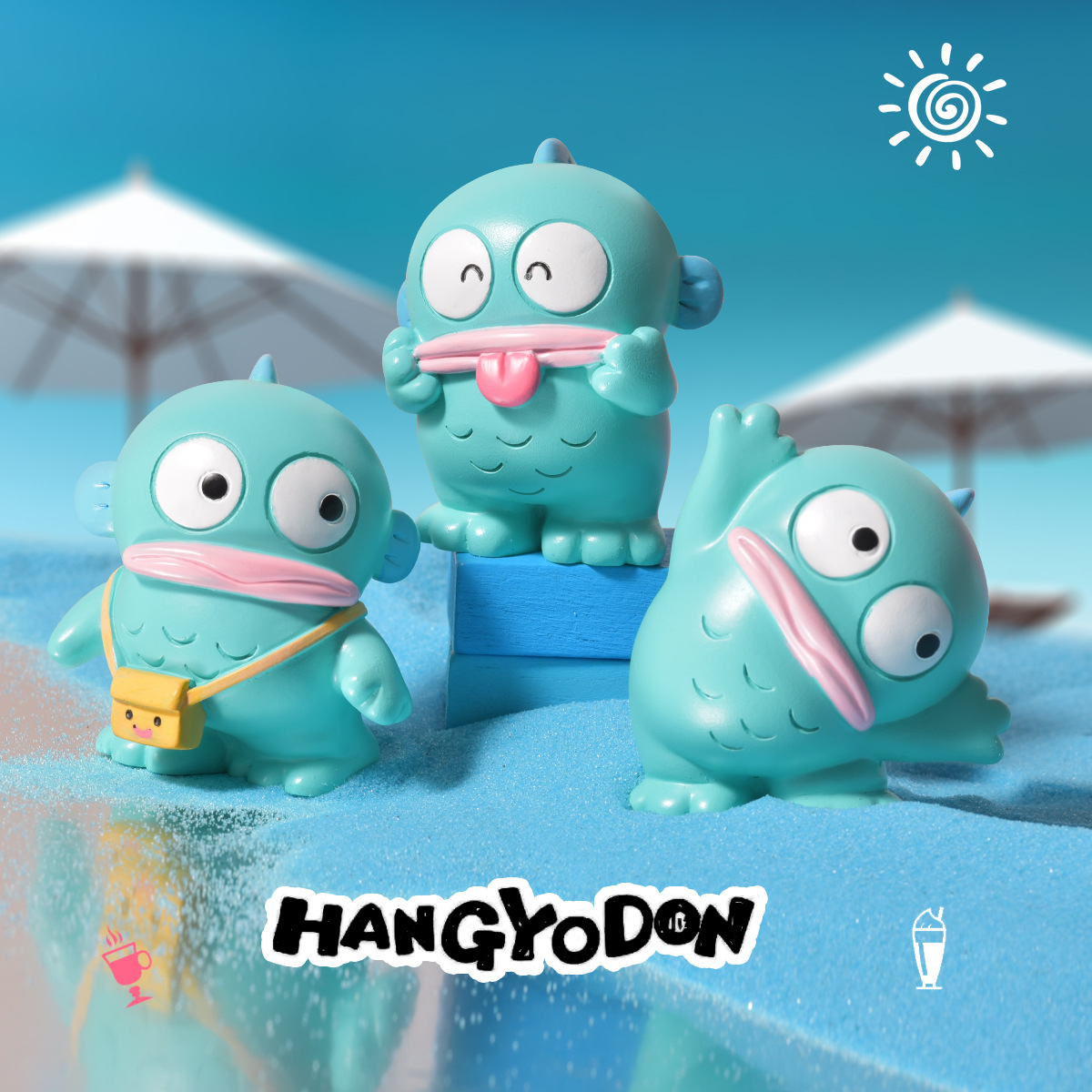 8 stks Zeemeermin Hangyodon Blind box Grote Mond Vis Anime Figuur Desktop Decoratie Student Verrassing Gift Mystery Box Groothandel