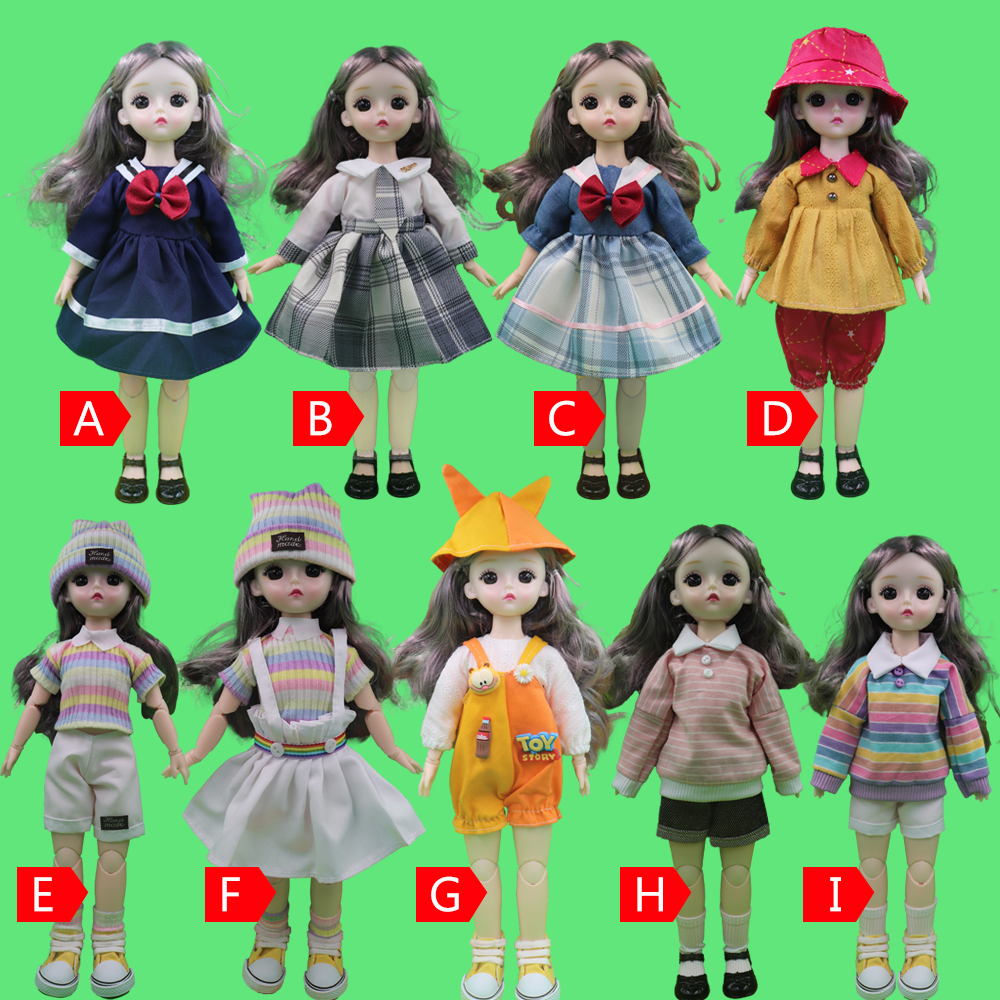 人形のための服 30 センチメートル帽子付き 1/6 12 インチ Bjd 人形服学校制服レディースドレスコスプレ女の子夏のショーツスカート