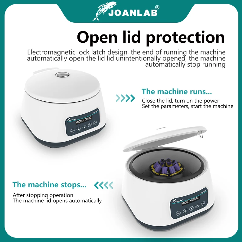 JOANLAB Centrifuga al plasma da laboratorio Digital Prp Centrifuga per provetta per prelievo di sangue da 2/5/10 ml e provetta per centrifuga da 15 ml