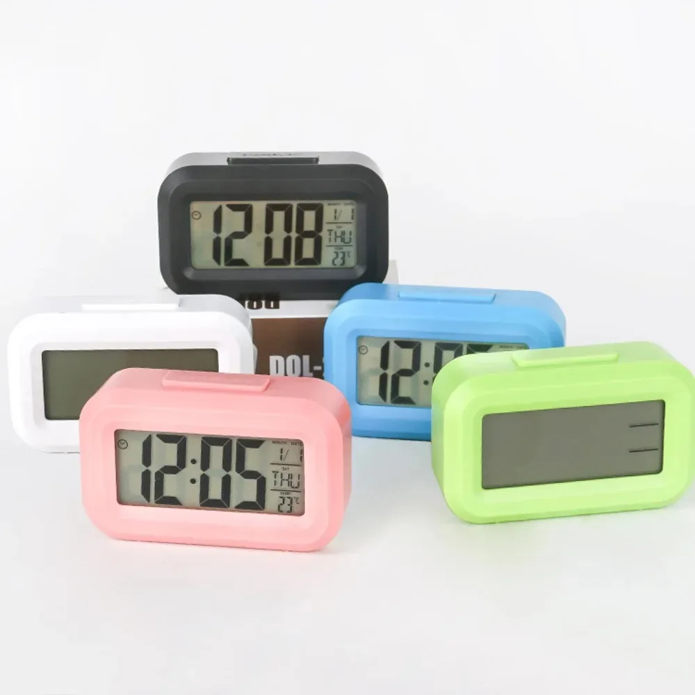 Digital Led Clock Household Bedside Battery Powered Multi-function Alarm Clock Desk Things for the Room Table Clocks Home Decor