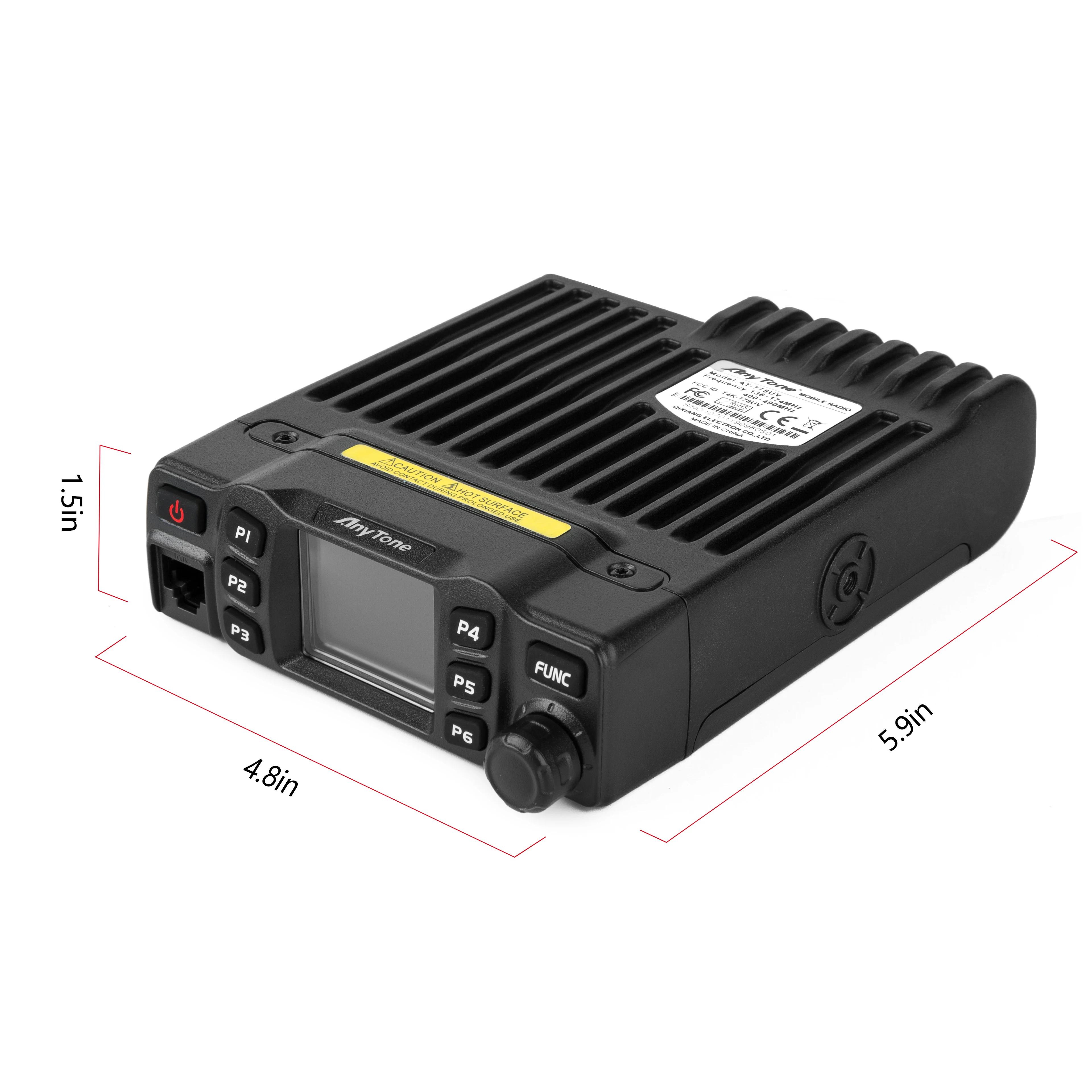 Anytone AT-778UV II „VOX“ (zweite Generation) Dualband 136–174 MHz 400–480 MHz Amateurfunk, 25 W Basisstation für die Jagd
