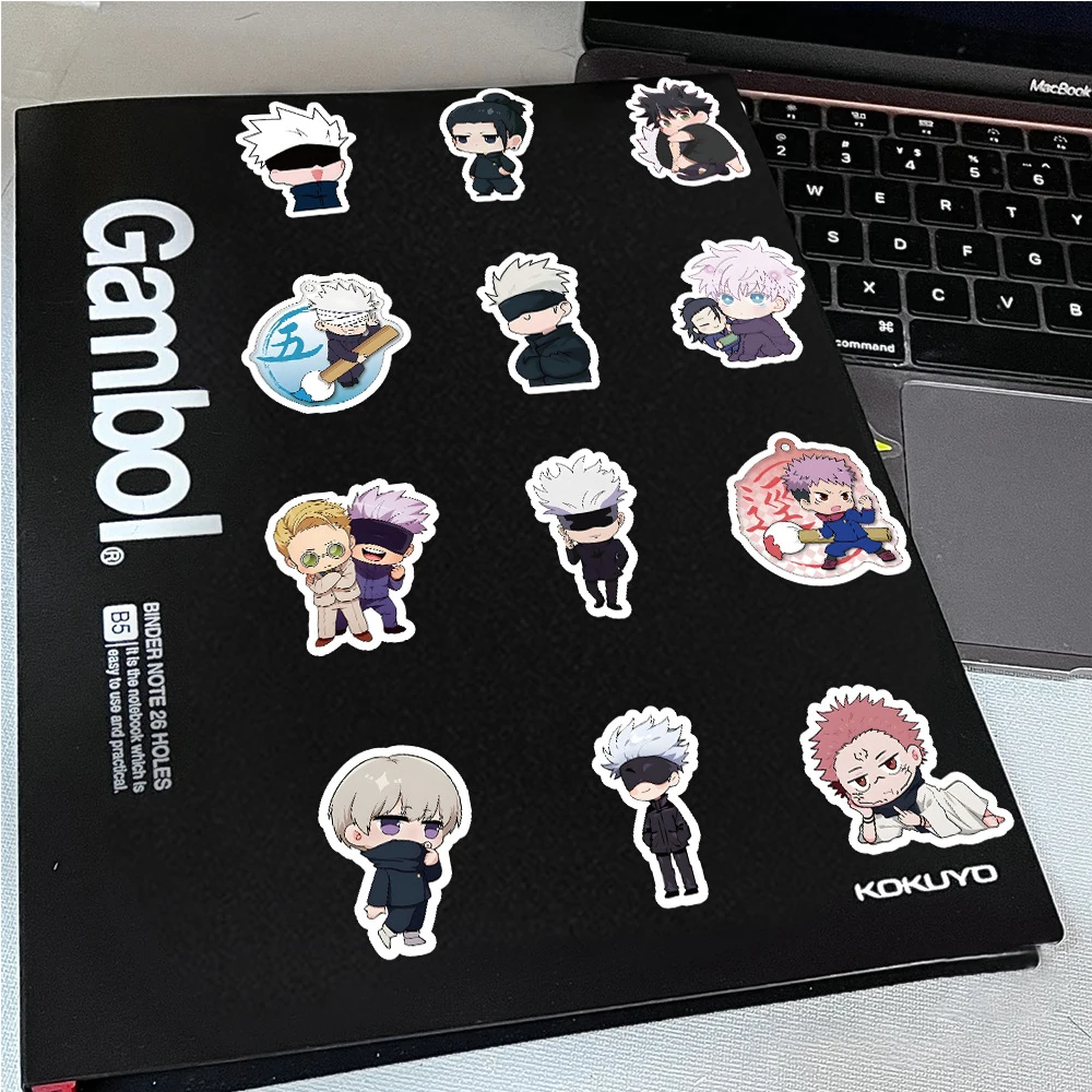 10/30/60pcs Jujutsu Kaisen 애니메이션 스티커 귀여운 Satoru Gojo Itadori Yuji 만화 스티커 전화 노트북 일기 Kawaii Graffiti 데칼