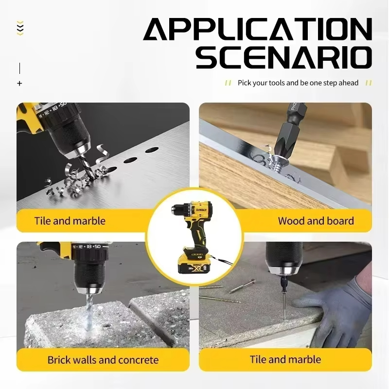 DEWALT Original DCD805 Brushless Impact Drill Cordless Electric Screwdriver Multi-Function Hand Drill 20V Power Tools