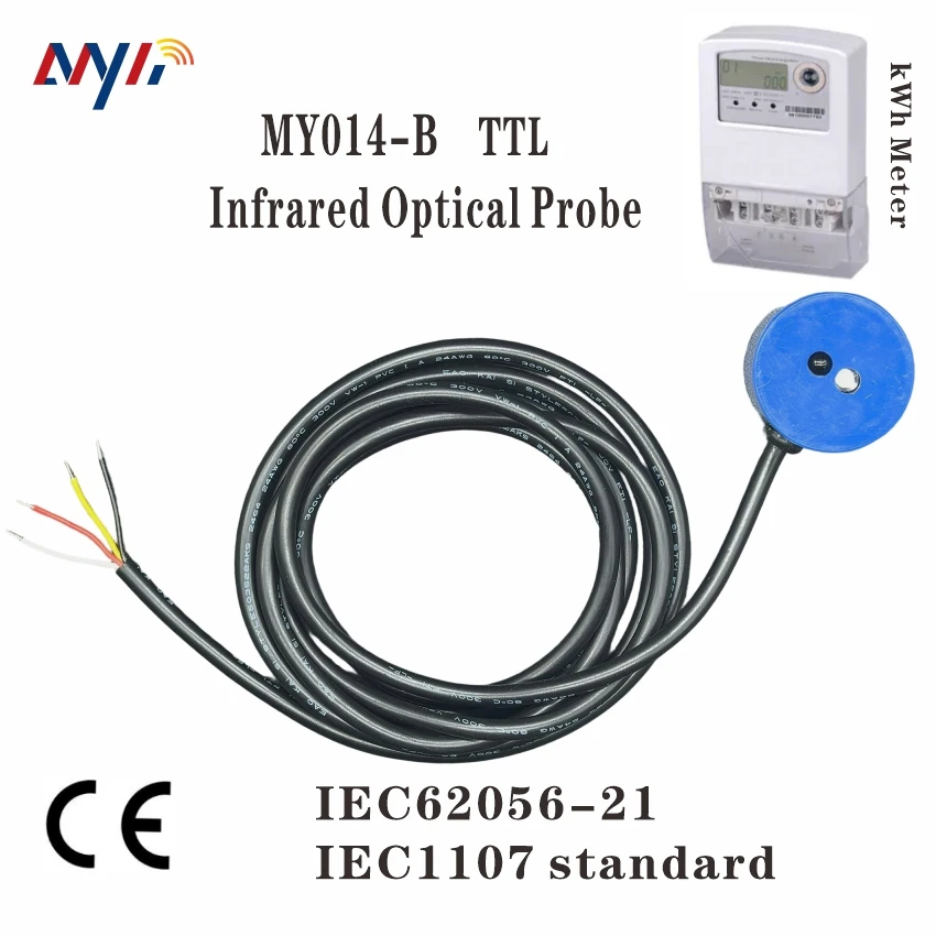 Ttl para ir infravermelho sonda óptica para medidor de energia iec62056 dlms kwh medidor de gás medidor de água pré-pago medidor de leitura